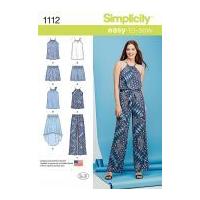 Simplicity Ladies Easy Sewing Pattern 1112 Tops, Skirts, Shorts & Pants