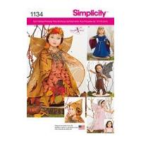 simplicity craft easy sewing pattern 1134 doll clothes fancy dress cos ...
