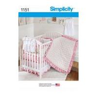simplicity baby sewing pattern 1151 quilt nursery accessories