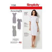 simplicity ladies sewing pattern 1156 amazing fit panelled dresses