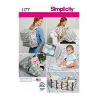 Simplicity Mother & Baby Sewing Pattern 1177 Bags, Organisers and Accessories