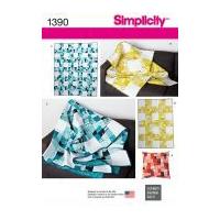 Simplicity Homeware Sewing Pattern 1390 Quilts, Blankets & Cushions