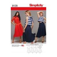 Simplicity Ladies Sewing Pattern 8128 Tops & Skirts Two Piece Dresses