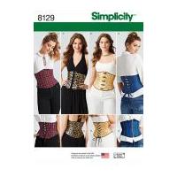 Simplicity Ladies Sewing Pattern 8129 Waist Cincher Corsets