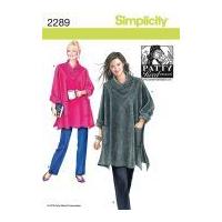 simplicity ladies sewing pattern 2289 knit tunics trouser pants