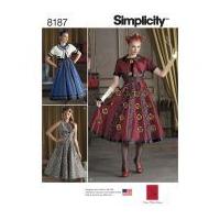 Simplicity Ladies Sewing Pattern 8187 Dresses & Cropped Jacket