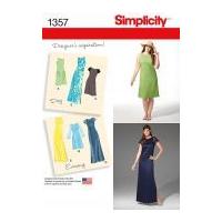 simplicity ladies sewing pattern 1357 day to evening dresses