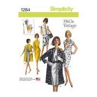 simplicity ladies sewing pattern 1284 1960s vintage style dress jacket ...