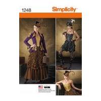 simplicity ladies sewing pattern 1248 corset tops jackets skirts