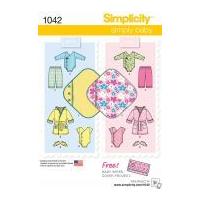 Simplicity Baby Easy Sewing Pattern 1042 Baby Wardrobe