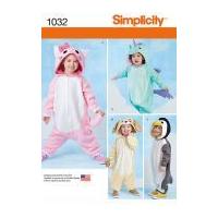 Simplicity Baby & Toddler Sewing Pattern 1032 Novelty Onesies