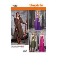 Simplicity Ladies Sewing Pattern 1010 Game of Thrones Style Dresses