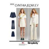Simplicity Ladies Sewing Pattern 8058 Jacket, Skirt & Trouser Suit