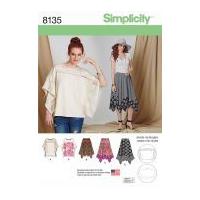 Simplicity Ladies Easy Sewing Pattern 8135 Skirt in Three Lengths & Tunic Top