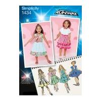 Simplicity Childrens Sewing Pattern 1434 Dresses, Tops & Bolero Jacket