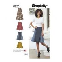 Simplicity Ladies Easy Sewing Pattern 8220 Skirts in Three Lengths