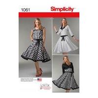 simplicity ladies sewing pattern 1061 vintage style dresses jacket