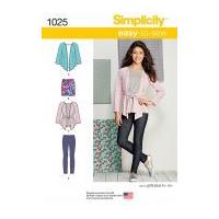 simplicity girls easy sewing pattern 1025 waterfall top skirt leggings