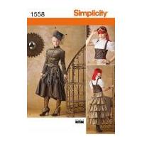 Simplicity Ladies Sewing Pattern 1558 Steampunk Fancy Dress Costume