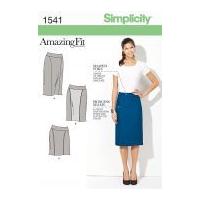 simplicity ladies sewing pattern 1541 princess seam fitted skirts