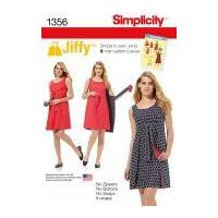 Simplicity Ladies Easy Sewing Pattern 1356 Vintage Style Wrap Over Dress