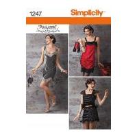 Simplicity Ladies Sewing Pattern 1247 Flapper Dresses & Bags