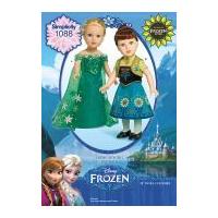 Simplicity Doll Clothes Easy Sewing Pattern 1088 Disney Frozen Dresses