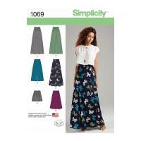 Simplicity Ladies Sewing Pattern 1069 Skirts & Wide Leg Trousers