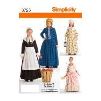 Simplicity Childrens Sewing Pattern 3725 Historical Fancy Dress Costumes
