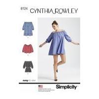 Simplicity Ladies Easy Sewing Pattern 8124 Romper Dress & Top