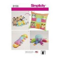 Simplicity Crafts Easy Sewing Pattern 8156 Stuffed Animal Toys & Pillow House