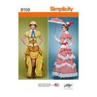 simplicity ladies sewing pattern 8159 cosplay costumes dresses with co ...