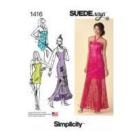 simplicity ladies sewing pattern 1416 sweetheart neckline dresses