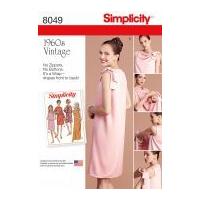 simplicity ladies easy sewing pattern 8049 196039s vintage style wrap  ...