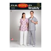 Simplicity Ladies & Mens Easy Sewing Pattern 1310 Uniforms