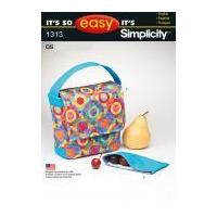 simplicity accessories easy sewing pattern 1313 lunch snack bags