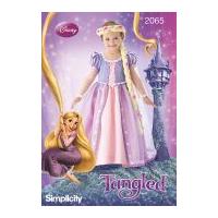 Simplicity Childrens Sewing Pattern 2065 Disney Tangled Rapunzel Dress Costume