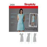 Simplicity Ladies Sewing Pattern 2404 Raised Waistline Seam Dresses