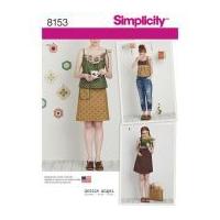 simplicity ladies sewing pattern 8153 dottie angel dress top skirt
