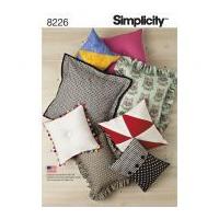 Simplicity Homeware Easy Sewing Pattern 8226 Cushions & Pillows in 8 Styles