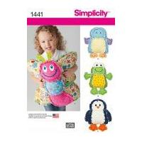 simplicity homeware easy sewing pattern 1441 rag quilted animal shape  ...