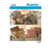 Simplicity Homeware Easy Sewing Pattern 1633 Decorative Pillows & Cushions