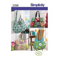 Simplicity Accessories Easy Sewing Pattern 2396 Tote Bags