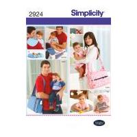 simplicity baby boy girls sewing pattern 2924 nappy bags accessories