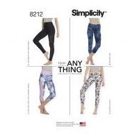Simplicity Ladies Easy Sewing Pattern 8212 Jersey Knit Leggings