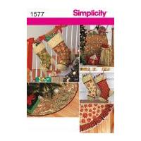 simplicity crafts easy sewing pattern 1577 christmas stockings decorat ...
