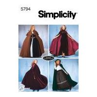 simplicity ladies sewing pattern 5794 full length capes