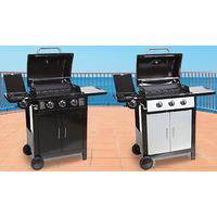 Silver 3+1 Gas Burner BBQ