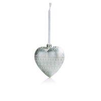 Silver Skandi Heart Tree Decoration