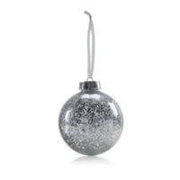Silver Clear with Star Confetti Bauble